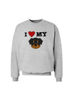 I Heart My - Cute Rottweiler Dog Sweatshirt by TooLoud-Sweatshirts-TooLoud-AshGray-Small-Davson Sales