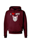 I Heart My - Cute Westie Dog Dark Hoodie Sweatshirt by TooLoud-Hoodie-TooLoud-Maroon-Small-Davson Sales