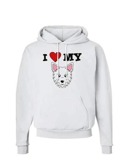 I Heart My - Cute Westie Dog Hoodie Sweatshirt by TooLoud-Hoodie-TooLoud-White-Small-Davson Sales