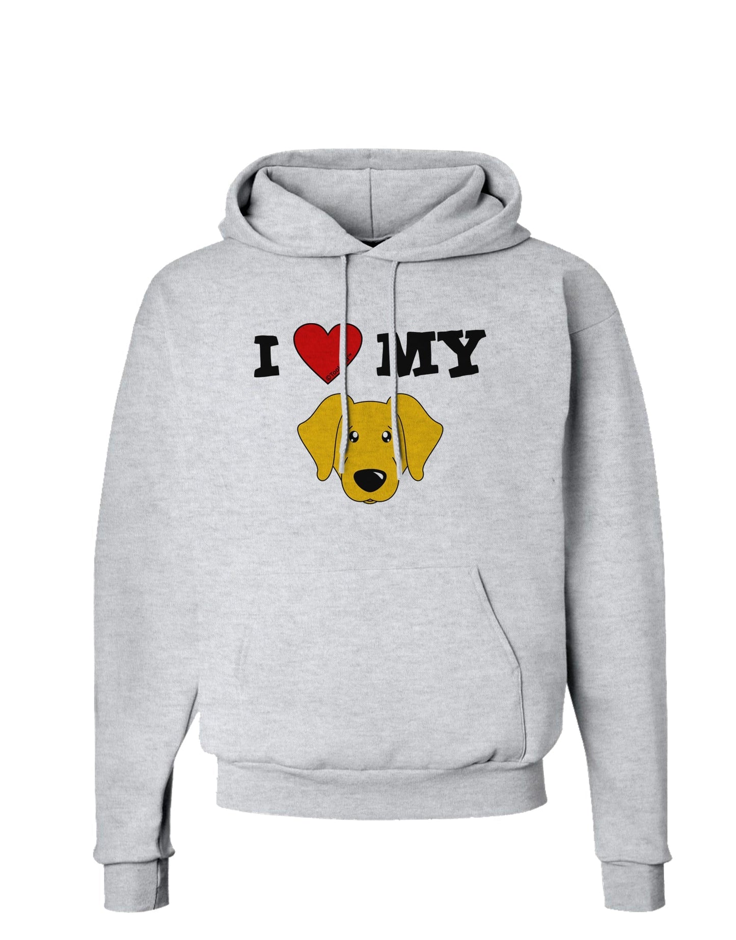 I Heart My - Cute Yellow Labrador Retriever Dog Hoodie Sweatshirt by TooLoud-Hoodie-TooLoud-AshGray-Small-Davson Sales