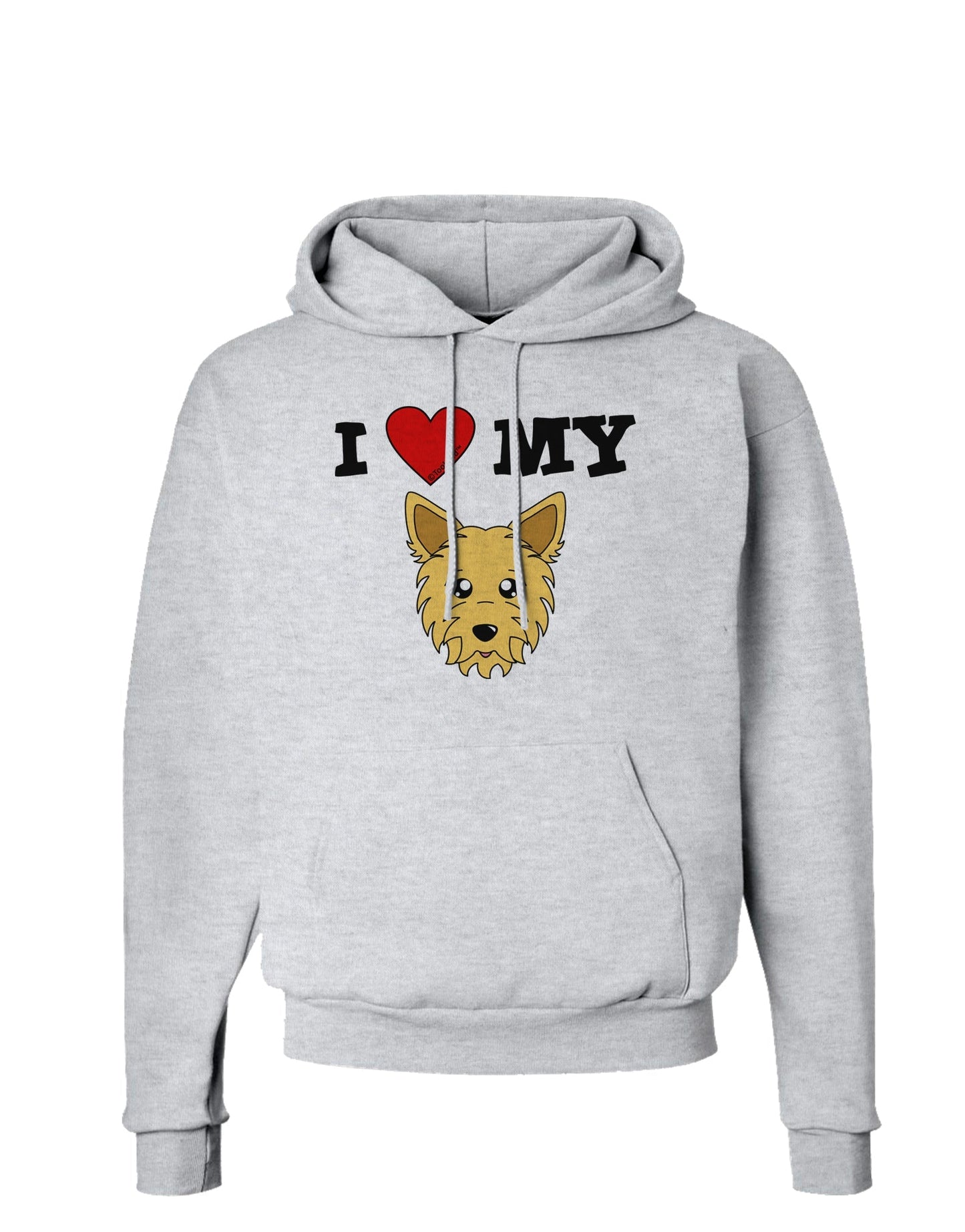 I Heart My - Cute Yorkshire Terrier Yorkie Dog Hoodie Sweatshirt by TooLoud-Hoodie-TooLoud-AshGray-Small-Davson Sales