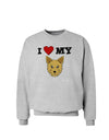 I Heart My - Cute Yorkshire Terrier Yorkie Dog Sweatshirt by TooLoud-Sweatshirts-TooLoud-AshGray-Small-Davson Sales