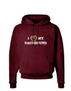 I Heart My Dachshund Dark Hoodie Sweatshirt by TooLoud-Hoodie-TooLoud-Maroon-Small-Davson Sales