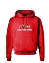 I Heart My Dachshund Dark Hoodie Sweatshirt by TooLoud-Hoodie-TooLoud-Red-Small-Davson Sales