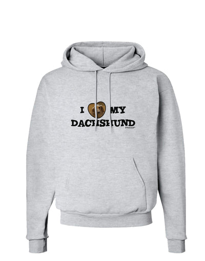 I Heart My Dachshund Hoodie Sweatshirt by TooLoud-Hoodie-TooLoud-AshGray-Small-Davson Sales