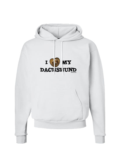 I Heart My Dachshund Hoodie Sweatshirt by TooLoud-Hoodie-TooLoud-White-Small-Davson Sales