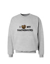 I Heart My Dachshund Sweatshirt by TooLoud-Sweatshirts-TooLoud-AshGray-Small-Davson Sales