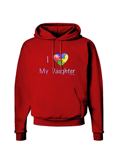 I Heart My Daughter - Autism Awareness Dark Hoodie Sweatshirt by TooLoud-Hoodie-TooLoud-Red-Small-Davson Sales