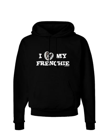 I Heart My Frenchie Dark Hoodie Sweatshirt by TooLoud-Hoodie-TooLoud-Black-Small-Davson Sales