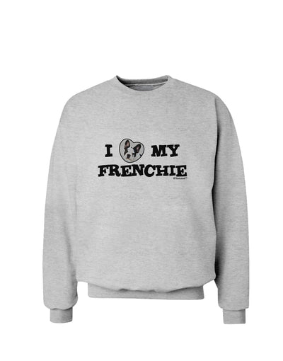 I Heart My Frenchie Sweatshirt by TooLoud-Sweatshirts-TooLoud-AshGray-Small-Davson Sales