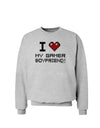 I Heart My Gamer Boyfriend Sweatshirt-Sweatshirts-TooLoud-AshGray-Small-Davson Sales