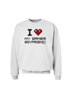 I Heart My Gamer Boyfriend Sweatshirt-Sweatshirts-TooLoud-White-Small-Davson Sales