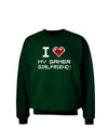 I Heart My Gamer Girlfriend Adult Dark Sweatshirt-Sweatshirts-TooLoud-Deep-Forest-Green-Small-Davson Sales