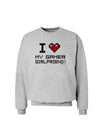 I Heart My Gamer Girlfriend Sweatshirt-Sweatshirts-TooLoud-AshGray-Small-Davson Sales