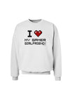 I Heart My Gamer Girlfriend Sweatshirt-Sweatshirts-TooLoud-White-Small-Davson Sales