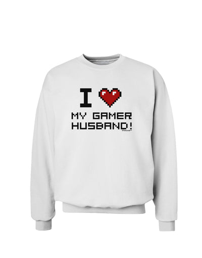 I Heart My Gamer Husband Sweatshirt-Sweatshirts-TooLoud-White-Small-Davson Sales