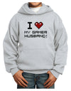 I Heart My Gamer Husband Youth Hoodie Pullover Sweatshirt-Youth Hoodie-TooLoud-Ash-XS-Davson Sales