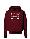 I Heart My Gamer Mom Dark Hoodie Sweatshirt by TooLoud-Hoodie-TooLoud-Maroon-Small-Davson Sales