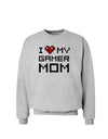 I Heart My Gamer Mom Sweatshirt by TooLoud-Sweatshirts-TooLoud-AshGray-Small-Davson Sales