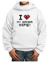 I Heart My Gamer Wife Youth Hoodie Pullover Sweatshirt-Youth Hoodie-TooLoud-White-XS-Davson Sales