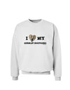 I Heart My German Shepherd Sweatshirt-Sweatshirts-TooLoud-White-Small-Davson Sales