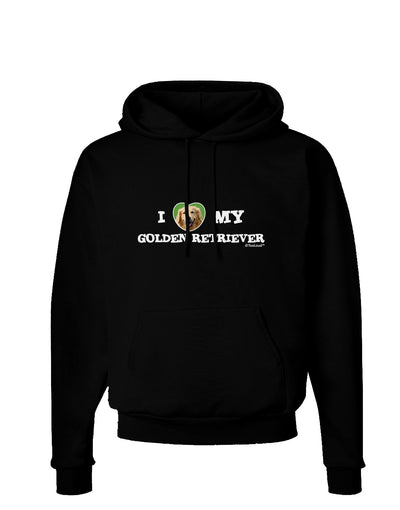 I Heart My Golden Retriever Dark Hoodie Sweatshirt-Hoodie-TooLoud-Black-Small-Davson Sales