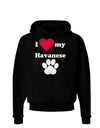 I Heart My Havanese Dark Hoodie Sweatshirt by TooLoud-Hoodie-TooLoud-Black-Small-Davson Sales