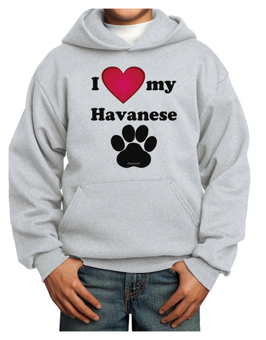 I Heart My Havanese Youth Hoodie Pullover Sweatshirt by TooLoud-Youth Hoodie-TooLoud-White-XS-Davson Sales