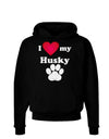 I Heart My Husky Dark Hoodie Sweatshirt by TooLoud-Hoodie-TooLoud-Black-Small-Davson Sales