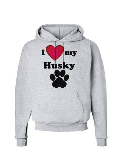 I Heart My Husky Hoodie Sweatshirt by TooLoud-Hoodie-TooLoud-AshGray-Small-Davson Sales