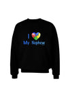 I Heart My Nephew - Autism Awareness Adult Dark Sweatshirt by TooLoud-Sweatshirts-TooLoud-Black-Small-Davson Sales