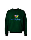 I Heart My Nephew - Autism Awareness Adult Dark Sweatshirt by TooLoud-Sweatshirts-TooLoud-Deep-Forest-Green-Small-Davson Sales