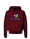 I Heart My Nephew - Autism Awareness Dark Hoodie Sweatshirt by TooLoud-Hoodie-TooLoud-Maroon-Small-Davson Sales