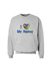 I Heart My Nephew - Autism Awareness Sweatshirt by TooLoud-Sweatshirts-TooLoud-AshGray-Small-Davson Sales