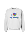 I Heart My Nephew - Autism Awareness Sweatshirt by TooLoud-Sweatshirts-TooLoud-White-Small-Davson Sales