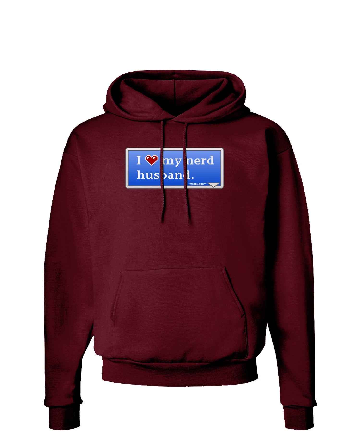 I Heart My Nerd Husband - Retro Dark Hoodie Sweatshirt by TooLoud-Hoodie-TooLoud-Maroon-Small-Davson Sales