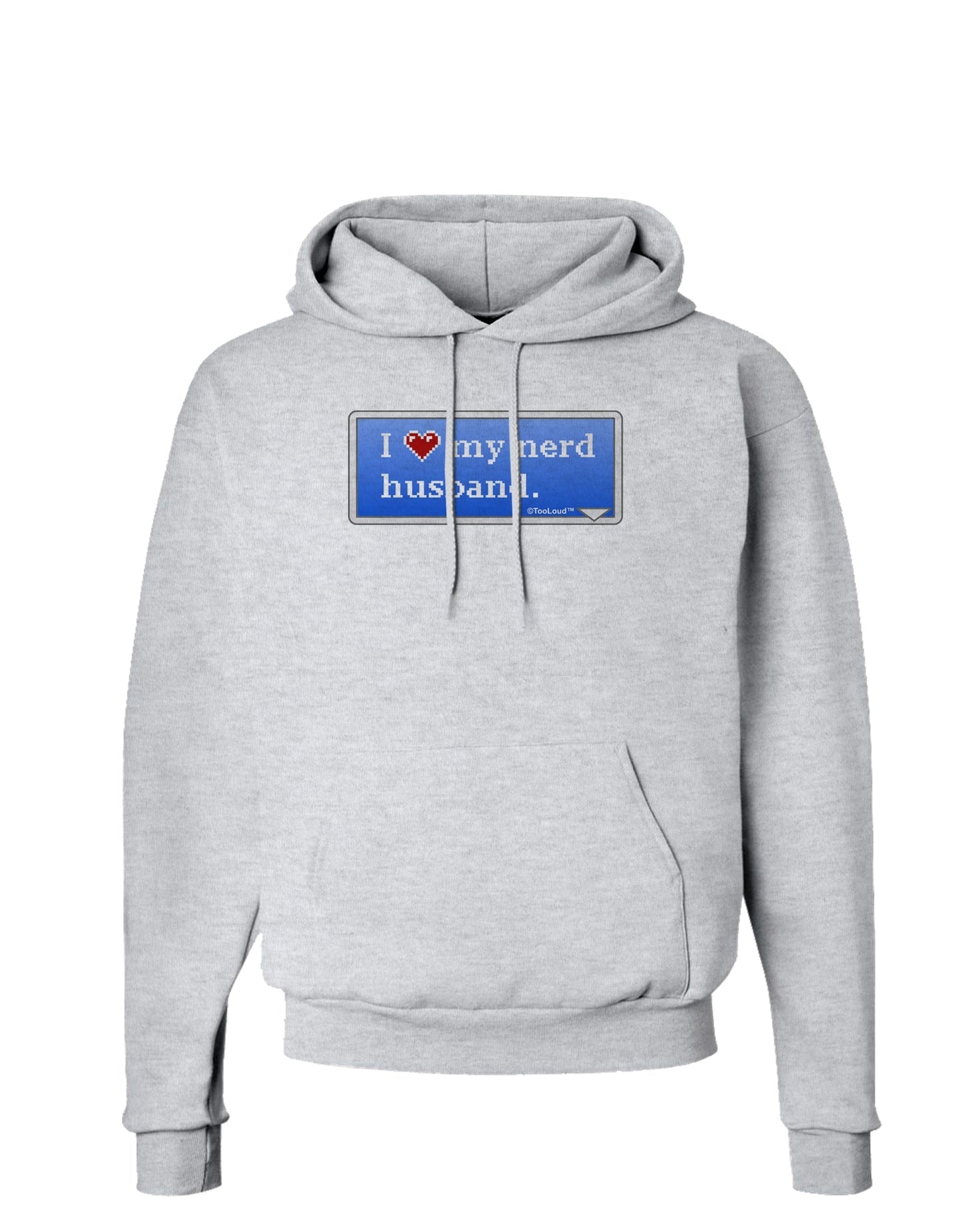 I Heart My Nerd Husband - Retro Hoodie Sweatshirt by TooLoud-Hoodie-TooLoud-AshGray-Small-Davson Sales