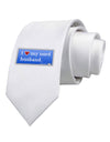 I Heart My Nerd Husband - Retro Printed White Necktie by TooLoud