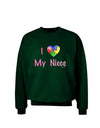 I Heart My Niece - Autism Awareness Adult Dark Sweatshirt by TooLoud-Sweatshirts-TooLoud-Deep-Forest-Green-Small-Davson Sales