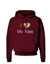 I Heart My Niece - Autism Awareness Dark Hoodie Sweatshirt by TooLoud-Hoodie-TooLoud-Maroon-Small-Davson Sales