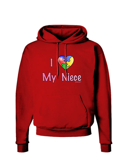 I Heart My Niece - Autism Awareness Dark Hoodie Sweatshirt by TooLoud-Hoodie-TooLoud-Red-Small-Davson Sales