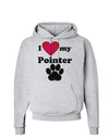 I Heart My Pointer Hoodie Sweatshirt by TooLoud-Hoodie-TooLoud-AshGray-Small-Davson Sales