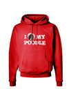 I Heart My Poodle Dark Hoodie Sweatshirt by TooLoud-Hoodie-TooLoud-Red-Small-Davson Sales