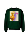 I Heart My Rooster Adult Dark Sweatshirt-Wall Clock-TooLoud-Deep-Forest-Green-Small-Davson Sales