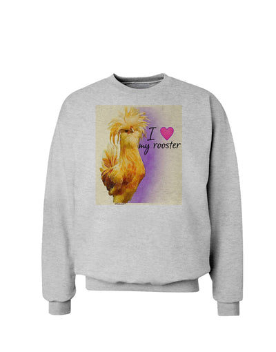 I Heart My Rooster Sweatshirt-Wall Clock-TooLoud-AshGray-Small-Davson Sales