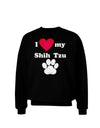 I Heart My Shih Tzu Adult Dark Sweatshirt by TooLoud-Sweatshirts-TooLoud-Black-Small-Davson Sales