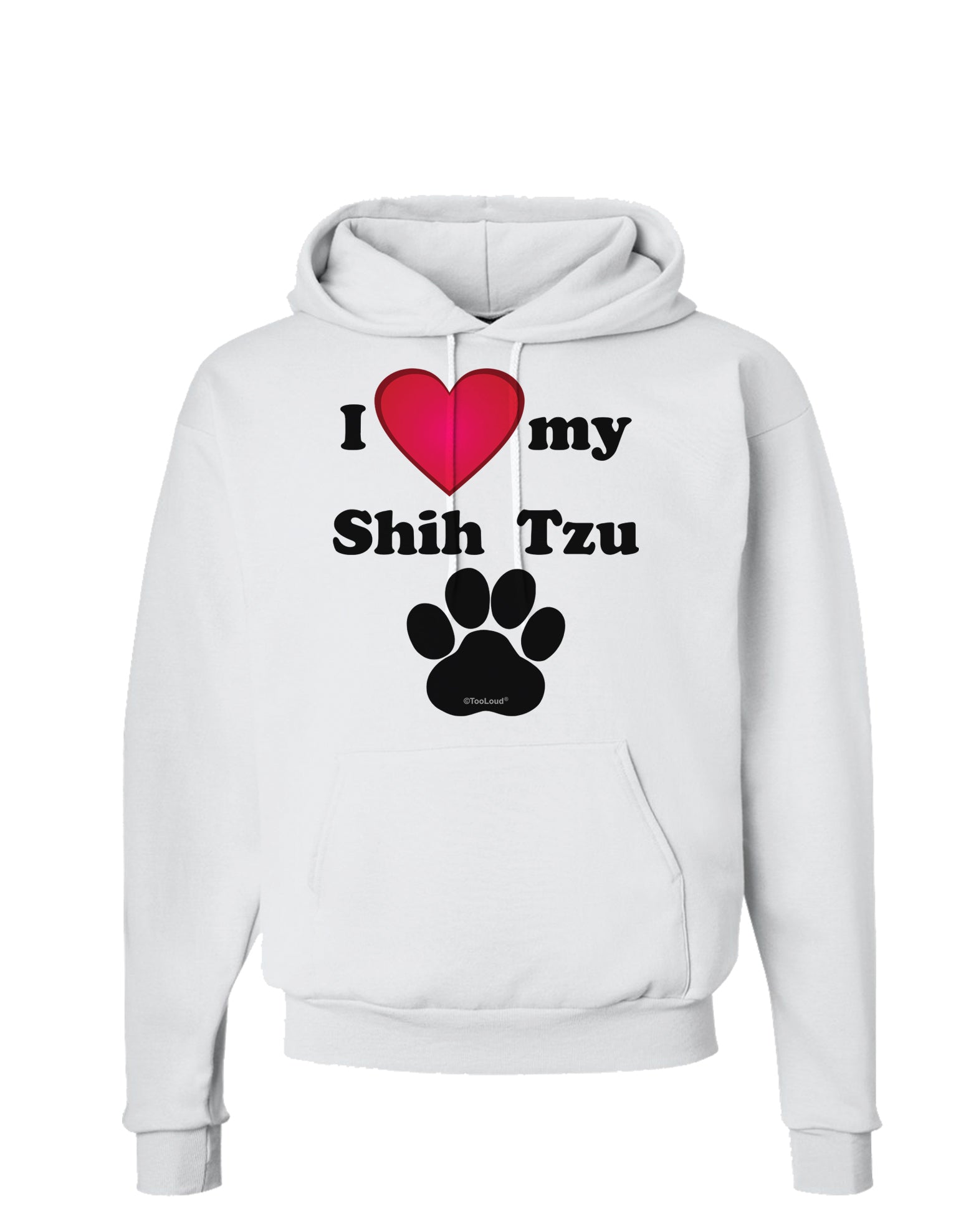 I Heart My Shih Tzu Hoodie Sweatshirt by TooLoud-Hoodie-TooLoud-White-Small-Davson Sales