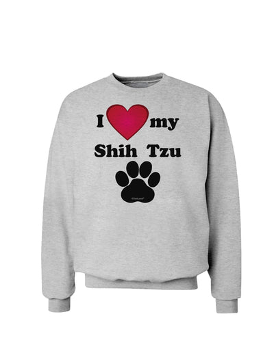 I Heart My Shih Tzu Sweatshirt by TooLoud-Sweatshirts-TooLoud-AshGray-Small-Davson Sales