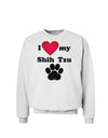 I Heart My Shih Tzu Sweatshirt by TooLoud-Sweatshirts-TooLoud-White-Small-Davson Sales