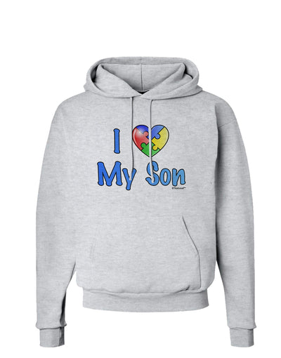 I Heart My Son - Autism Awareness Hoodie Sweatshirt by TooLoud-Hoodie-TooLoud-AshGray-Small-Davson Sales